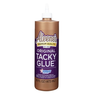 Colle Aleene’s Original Tacky 473 ml – Colle universelle pour loisirs créatifs, formule épaisse à prise rapide, séchage en 40 minutes