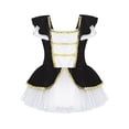 thumbnail image 3 of iiniim Enfants Filles Manches à Volants Robe Tutu de Ballet Justaucorps Halloween Noël Costumes de Danse Robe Noir 16, 3 of 8