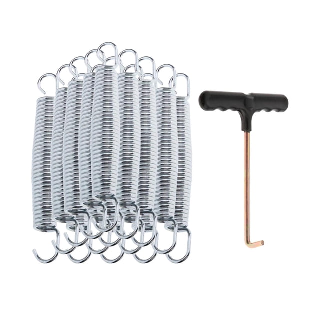 Maoww 15 Pcs Ressorts de Trampoline pour Remplacement Extérieur Ressort Robuste Trampoline Pièces Lourdes 16cm