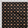 thumbnail image 3 of oneOone Velvet Black Fabric Food Craft Projects Decor Fabric Printed By The Yard 58 Inch Wide, 3 of 3