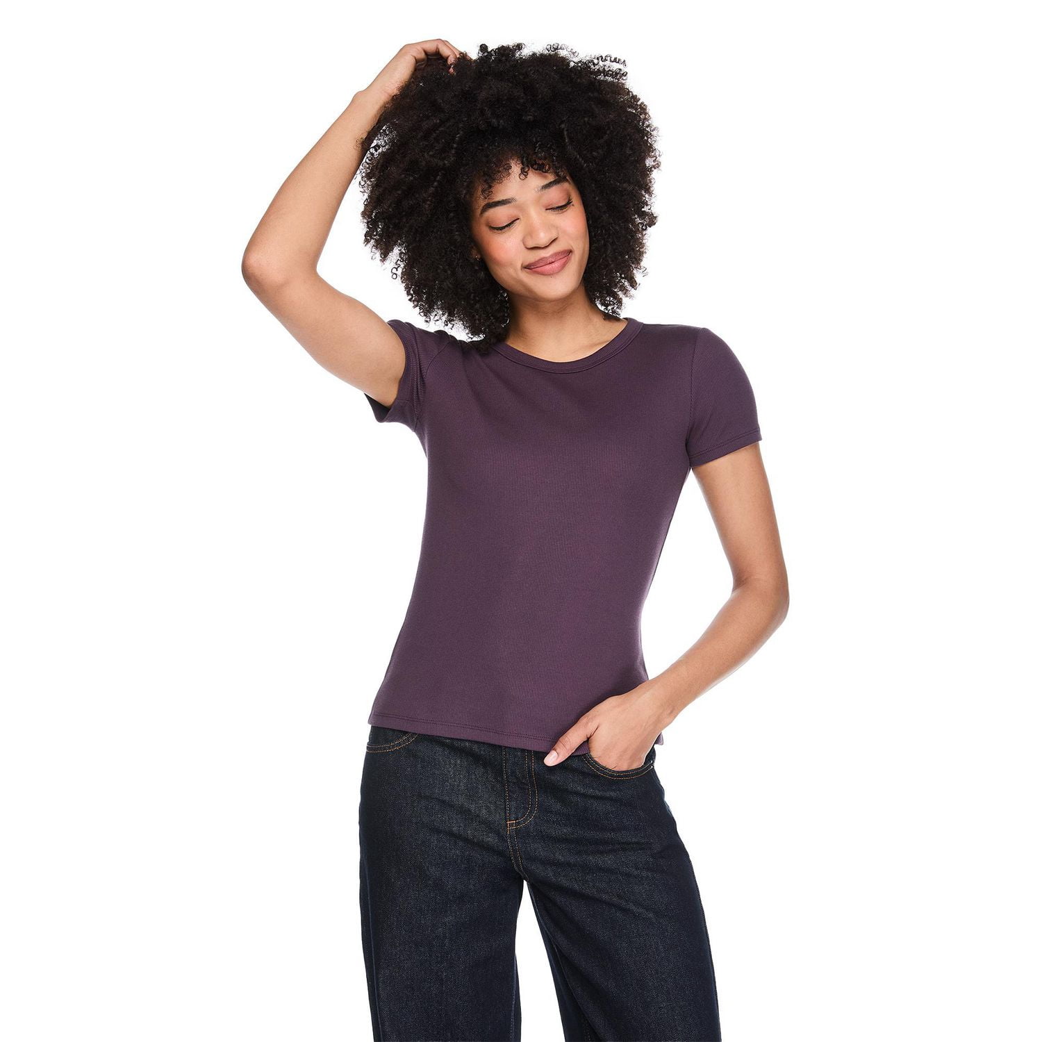 George Women's Rib Crew-Neck T-Shirt