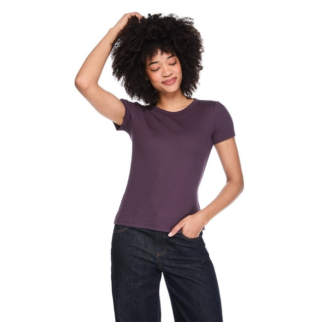 George Women's Rib Crew-Neck T-Shirt