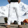 thumbnail image 4 of NTACZA Pants for Men White Zipper Cargo Hiking Work Pants Relaxed Fit Ripstop Outdoors Trendy Mens Trousers XL, 4 of 7