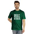 thumbnail image 1 of Inkmeso T-Shirt à Col Rond pour Hommes avec Imprimé Graphique Best Papa Ever.€ T-Shirt pour la Fête des Pères, 1 of 7