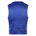 thumbnail image 2 of Doomiva Men Shiny Sequins Vest Button Sleeveless Slim Fit Waistcoat Club Prom Party Performance Dance Jacket Royal Blue 3XL, 2 of 7