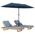 thumbnail image 1 of Gymax 13 FT Double-sided Patio Umbrella Outdoor Large Twin Size Umbrella Navy, 1 of 10