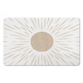 thumbnail image 1 of Cute & Washable Bohemian Bath Mat: Non-Slip, Half Circle Rug for Bedroom, Indoor Floor Mat, 20x32 inch, 1 of 5