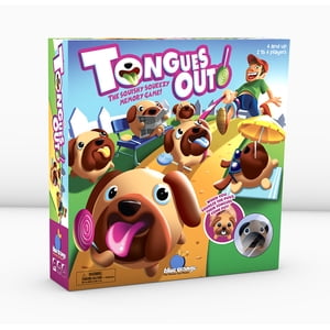 Blue Orange Tongues Dehors, le jeu de mémoire Squishy Squeezy, les âges 4 & vers le haut