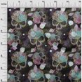 thumbnail image 3 of oneOone Silk Tabby Wine Fabric Skull Sewing Craft Projects Fabric Prints By Yard 42 Inch Wide, 3 of 5