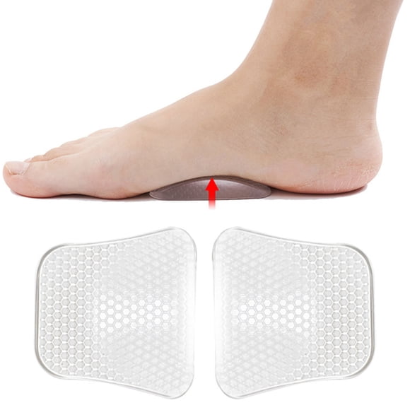 Flat Arch Support Pads Soft Silicone Massage Insoles For Foot And Comfort