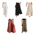 thumbnail image 2 of maskred Flowy Leg Pants For Women - Addition To Any Wardrobe Leg Pants Flowy Thin Style Flax green,1 L, 2 of 6
