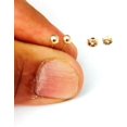 thumbnail image 4 of Queilt Gold Ball Stud Earrings, 4 of 4