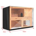 thumbnail image 1 of Langgg Rabbit Hutch Cover Double Decker Breathable Pet Bunny Cage Portable Dustcover Ventilation Protector Protective Sheath Outdoor Grey, 1 of 7