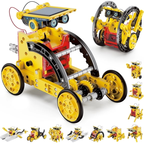 GRM 12-in-1 Solar Robot Kit for Kids, STEM Educational Science Experiment Kit Toys