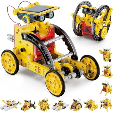 GRM Trousse de Robot Solaire 12-en-1 pour Enfants, Jouets de Trousse d'Expériences Scientifiques Éducatives STIM