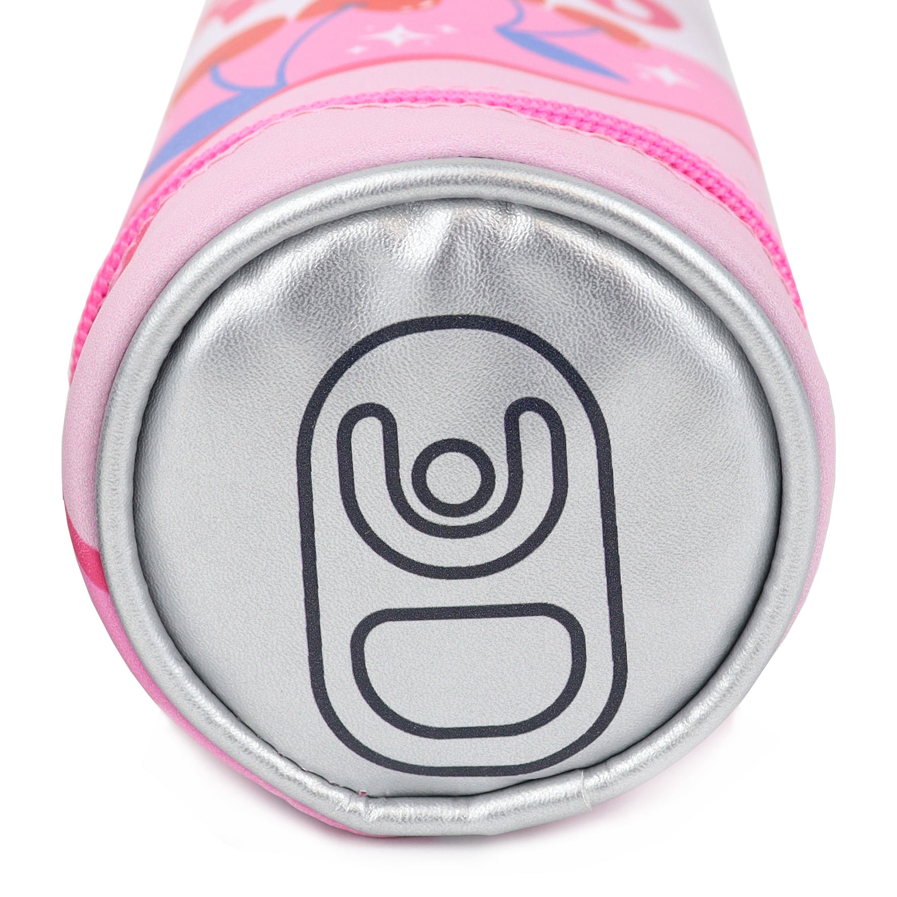 Pen+Gear Novelty Cherry Soda Can Shaped Pencil Pouch, Multi-Colour PU, Pink Zip, Elementary School  and Middle School