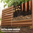 thumbnail image 4 of Outsunny Galvanized Raised Garden Bed, 5' x 3' x 2' Planter Box Dark Brown, 4 of 10
