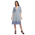 thumbnail image 1 of Moomaya Robe Imprimée Longueur Genou pour Femmes Grande Taille Vêtements Décontractés Tenue d'Été, 1 of 4