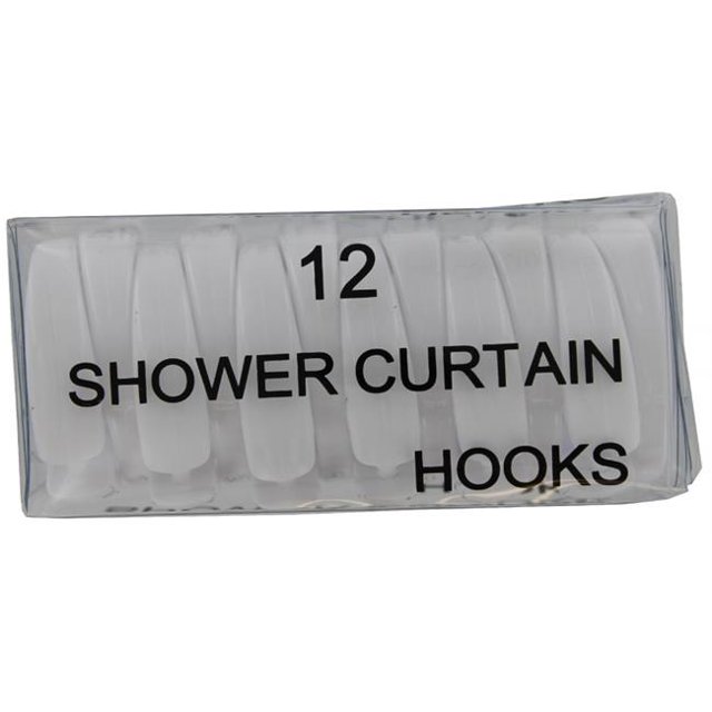 J And M Home Fashions 7621 White Shower Rings 12 Count