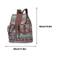 thumbnail image 2 of Backpack for Travel Ethnic Style Patterned Backpack Canvas Bag, Fashionable and Personalized Travel Strap Backpack Bag for Travel, 2 of 8