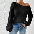 thumbnail image 2 of cfhntfmh Womens Cold Shoulder Sweaters 2024 Fall Fahion Outfits Long Sleeve Soft Knit Pullover Winter Outfits, 2 of 4