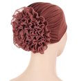 thumbnail image 4 of Chapeau Chapeau de Tête Fleurs Décontracté pour Femmes Turban Musulman, 4 of 4