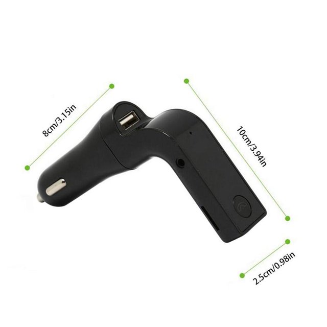 G7 Car Kit Bluetooth Handsfree LED Display FM Transmitter Cigarette Lighter Type Radio MP3 Player USB Car Accessories