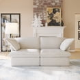 thumbnail image 1 of Sodrens Modular Sectional Sofa,Modern Linen Fabric Couch Free Combination Sofa,2-Seat Sofa for Living Room,Beige, 1 of 10