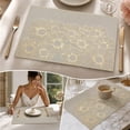 thumbnail image 1 of - Napperon Gaufré à Marguerites, Endroit Chaud, Imperméable, Anti-Chaleur, à Nettoyer, Style Occidental, Tapis Isolant Thermique pour Aliments, Tapis de Décoration pour Thé à la Maison, 1 of 6