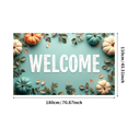 thumbnail image 1 of Welcome Banner with International Flags Circular Design Background Event Decoration Party Supplies Global Conference Backdrop Indoor Outdoor Display, 1 of 4