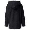thumbnail image 3 of Innerwin Veste Unie pour Femmes Automne à Manches Longues avec Capuche Noir L, 3 of 5