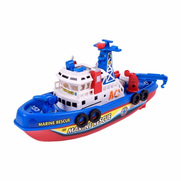 Hearth & Gear Bateau Jouet pour Enfants Lumière Pulvérisation d'Eau Marine Bateau de Pompiers Modèle Jouet Éducatif Couleur Aléatoire Ventilateurs Elefw328 Télécommande Jr-rx-12v Voiture Télécommandée compatible avec Contrôleur de Moteur A23g 12v