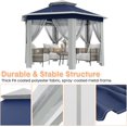 thumbnail image 4 of 13x13 ft Pop-Up Gazebo, One-Click Instant Outdoor Tent with Mosquito Net, 3 Height Adjustable, Heavy Duty Frame, Wheeled Bag, 4 of 6