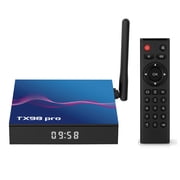 Allwinner H618 Quad-Core Android 12.0 Smart TV Box with 4K UHD AV1 Decoding, 2.4G/5G Dual-Band WiFi, Bluetooth 5.0, 100M Ethernet, LED Time Display, 2GB RAM+16GB ROM, and US Plug (100-240V) –