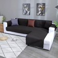 thumbnail image 2 of 2024 L Shape Sofa Slipcover Reversible Sectional Couch Cover Chaise Lounge Cover Furniture Protector Cover Large Size Gray, 2 of 9