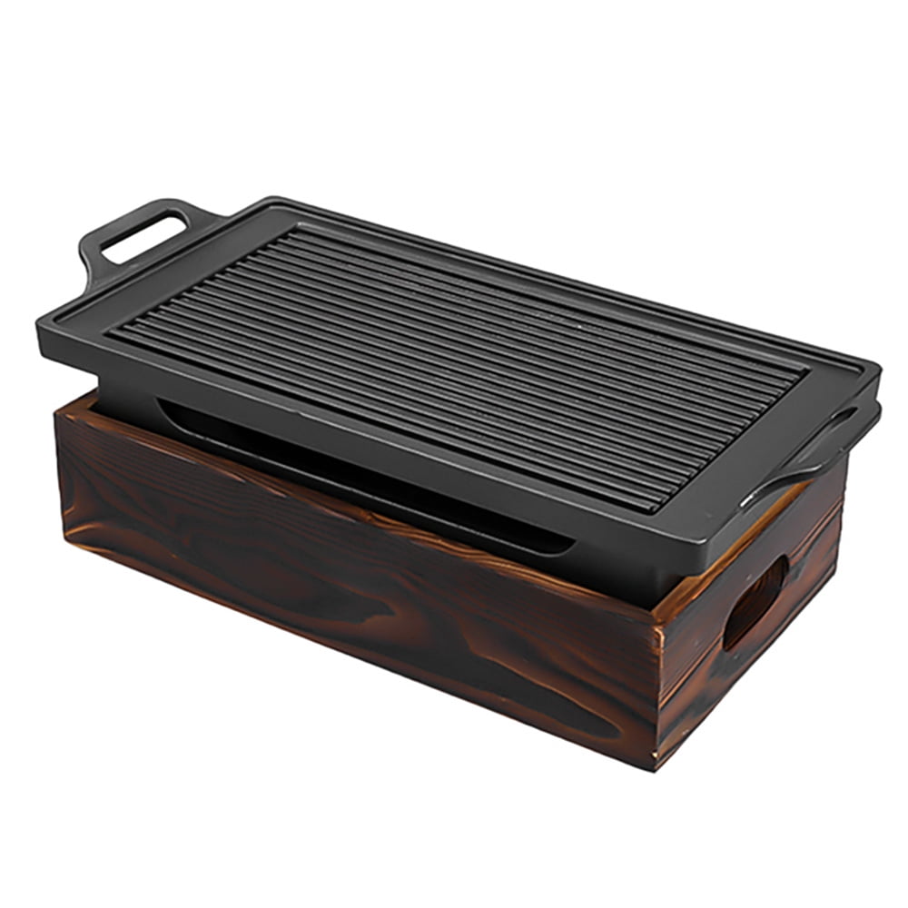 Smokeless Portable BBQ Grill Korean Japanese Charcoal BBQ Oven Barbecue Grill Household Outdoor Non-Stick BBQ Oven A,1 * BBQ Oven,Black