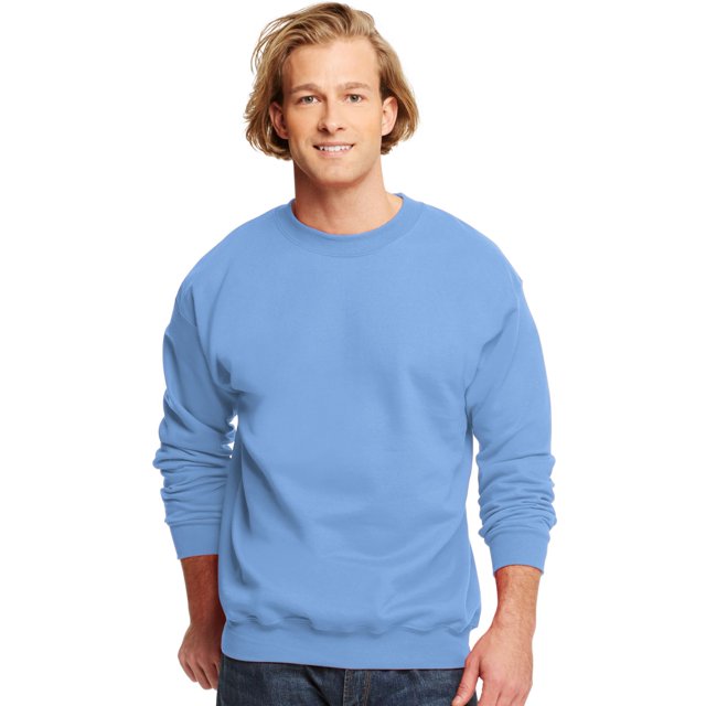 Hanes Ultimate Cotton Adult Crewneck Sweatshirt, M, Carolina Blue