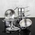 thumbnail image 3 of Meyer Accolade Stainless Steel Cookware Set, 11-Piece, Made in Canada, 3 of 8