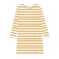 thumbnail image 3 of Robe Patineuse à Manches Longues pour Filles, Décontractée, Col Ras du Cou, Ligne A, Fluide, Automne, 4 à 13 Ans, 3 of 4