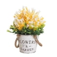 thumbnail image 2 of Aodebiao Small Fake Flowers Plants Mini Artificial Potted Plants for Table Desk Home Bathroom Office Decor, 2 of 6