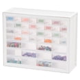 thumbnail image 2 of Iris 44 Tiroir Système de Rangement en Plastique Transparent pour Garage Atelier, Blanc, 2 of 9