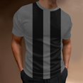 thumbnail image 3 of BOBOGOJP T-Shirts Graphiques pour Hommes Manches Courtes Sport Décontracté (Gris,TTG), 3 of 4
