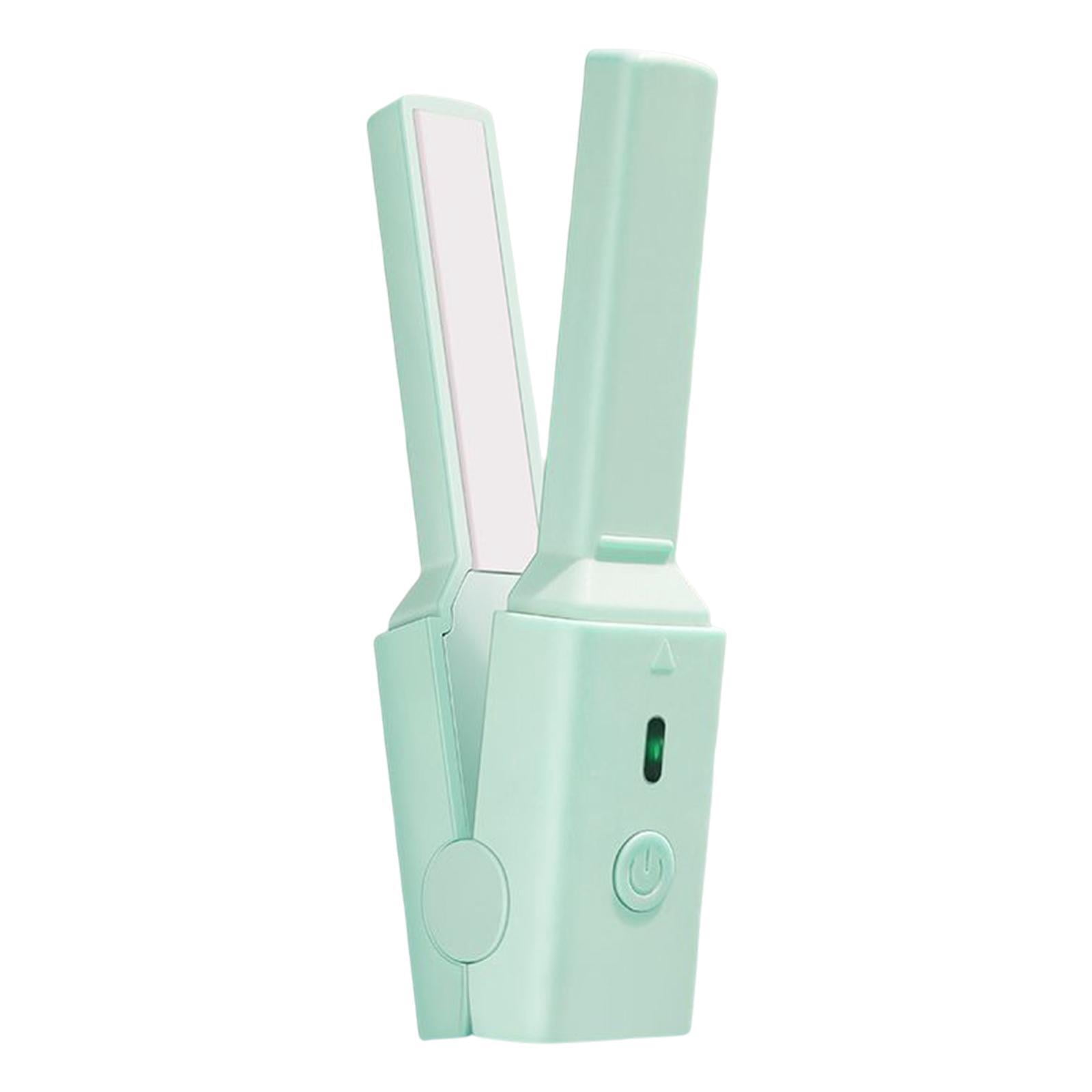 relayinert 1/2/3/5 Hair Straightener and Curler Ceramic 2 in 1 for Short Hair Wavy Hair Green Style A 1 Pc