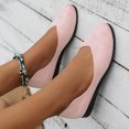 thumbnail image 2 of B91xZ Chaussures Plates pour Femmes Confortables à Enfiler pour Bureau et Travail, Rose 9, 2 of 5