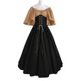thumbnail image 4 of UPPADA Robes de Foire Renaissance pour Femmes, Robes Médiévales Irlandaises Traditionnelles Grande Taille, Robe à Volants, Corset, Robe Rétro de Cosplay, 4 of 5