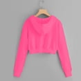 thumbnail image 4 of Timegard Sweatshirts for Women Plus Size Cropped Zip up Hoodies Pullover Long Sleeve Jackets with Pockets, 4 of 5