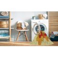 thumbnail image 2 of Ahgly Company Tapis d'Intérieur Rectangulaire Transitionnel Orange Rouge Orange Lavable à la Machine, 3 Pieds x 5 Pieds, 2 of 7