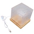 thumbnail image 2 of Lampe de Bureau USB 3 Modes Lampe de Nuit Carrée LED Motif Rotatif à l'Eau pour Maison Hôtel Bureau, 2 of 8