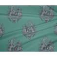 thumbnail image 4 of oneOone Polyester Lycra Fabric Leaves|Floral & Paisley Block Print Fabric BTY 56 Inch Wide, 4 of 4