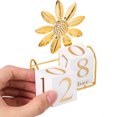 thumbnail image 2 of 1 Set of Wood Calendar Block Office Perpetual Calendar Decorative Table Calendar Block Calendar, 2 of 5
